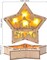 Christmas Nativity Set, Wooden Star Shaped Nativity Scene LED Light, 3D Christmas Decor, Indoor Festive Ornament, Winter Decoration Centerpiece for Table Tiered Tray Fireplace Mantel (Star)